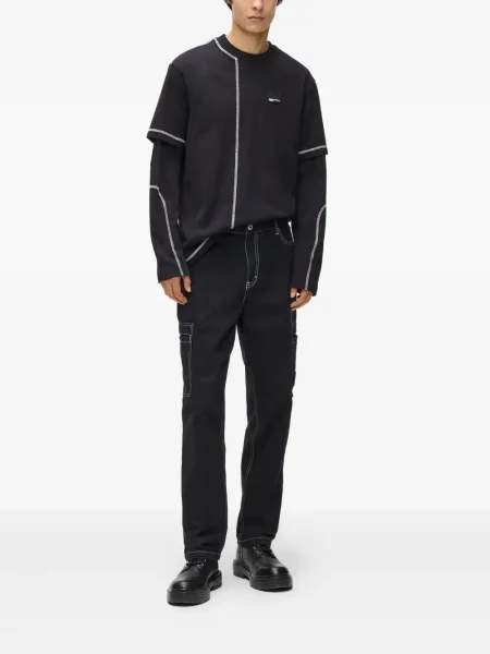 Pantaloni cargo Karl Lagerfeld Jeans negru