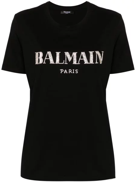 Tricou Balmain de cristal negru