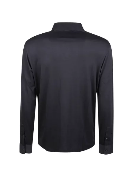 Μακρύς polo Emporio Armani μαύρο
