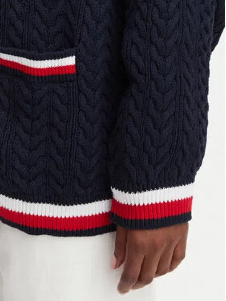 Tommy Jeans Kardiganas Tamsiai mėlyna