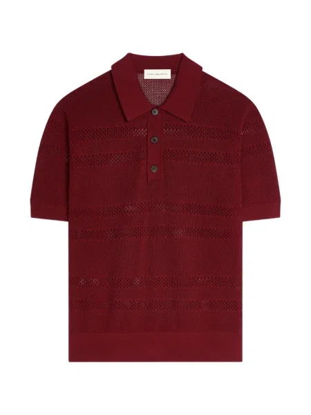 Polo Dries Van Noten plasă roșu