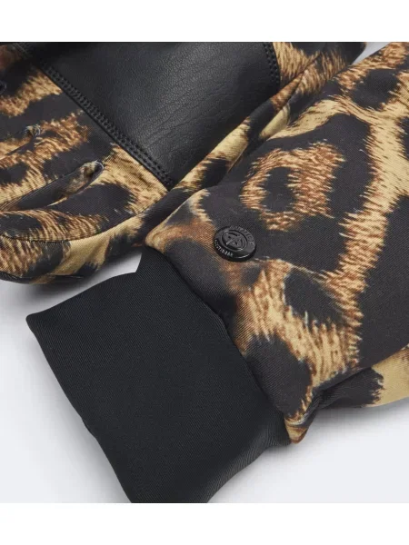 Mănuși Goldbergh cu imagine cu model leopard maro