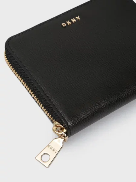 Шкіряний гаманець Dkny чорний