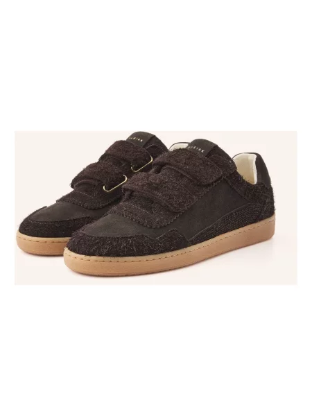 Sneakersy Nubikk skórzane brązowe