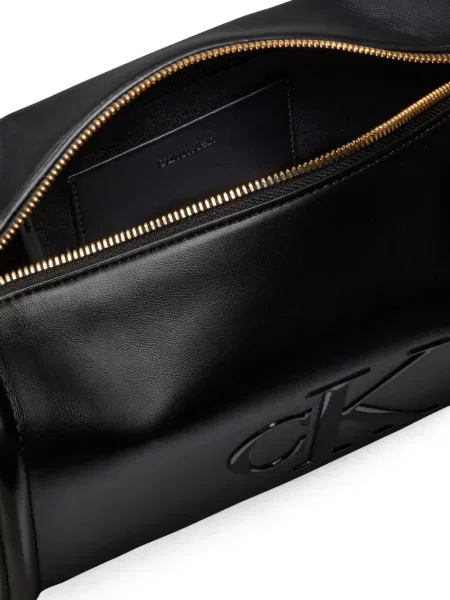 Geantă Calvin Klein cu autograf negru