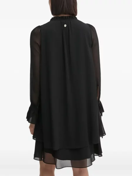 Rochie mini Joop! cu volane de costum negru