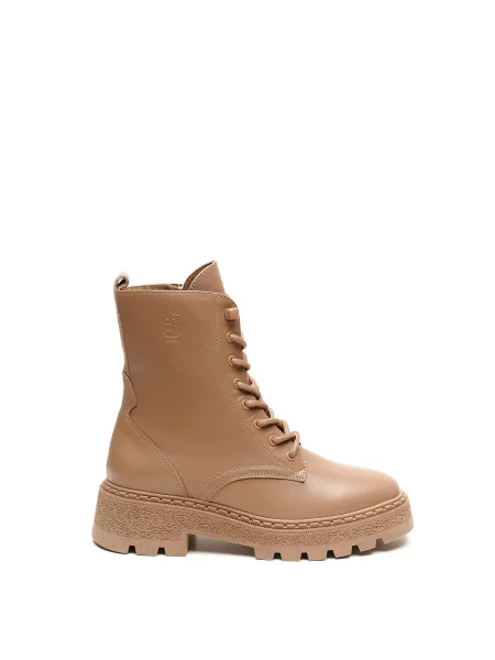 Alex Bell Черевики текстиль бежевий