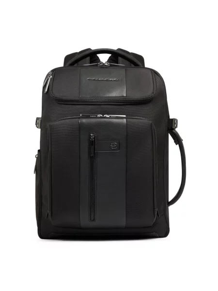 Torba na laptopa Piquadro skórzana czarna