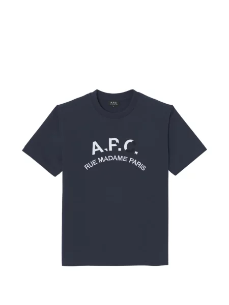 Tricou A.p.c. cu imagine albastru