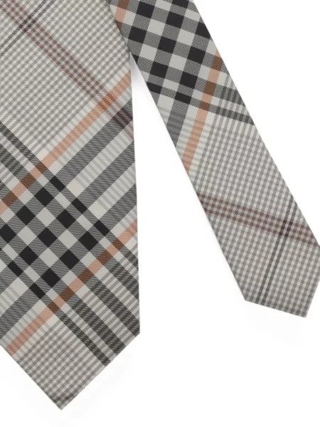 Cravată Burberry de mătase în carouri