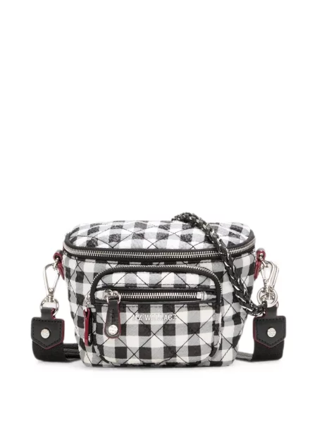 Matlasat geanta crossbody Mz Wallace negru
