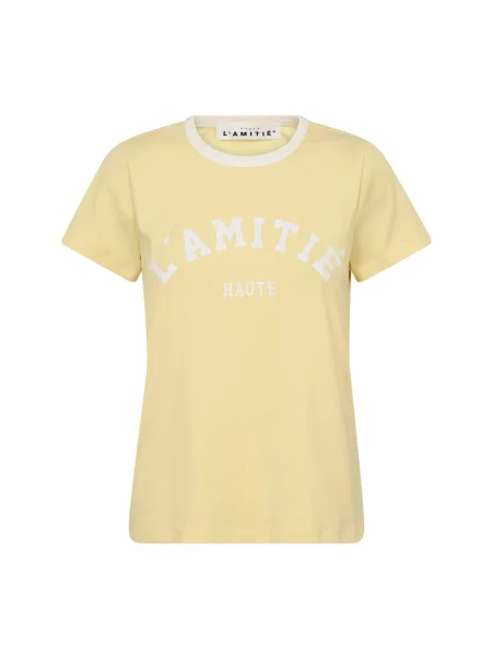 Koszulka Haute L'amitié z logo żółta