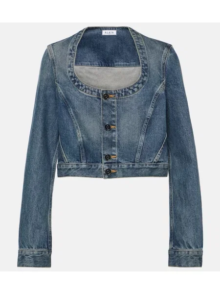 Geacă de blugi Alaïa albastru