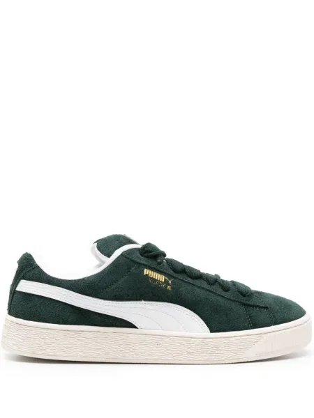 Sneakerși Puma Suede din piele de căprioară verde