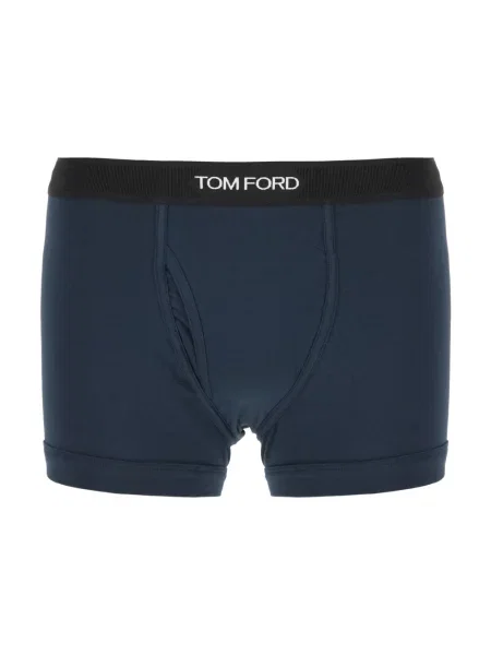Bokserki Tom Ford z logo niebieskie