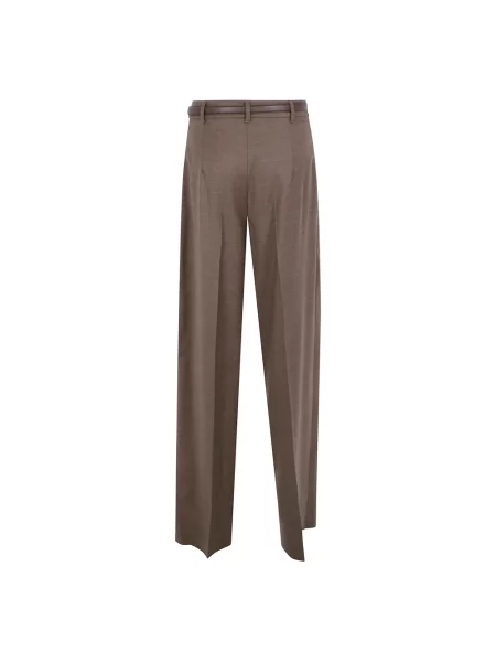 Spodnie Max Mara Studio brązowe