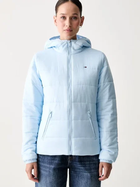 Tommy Jeans geacă petrecută pentru femei albastru