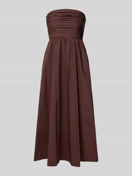 Sukienka midi w stylu off-shoulder model Matisse Ruched' Forever New