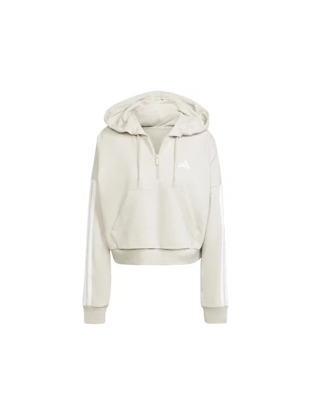 ADIDAS SPORTSWEAR Športová mikina Essentials tmavošedá / biela béžová