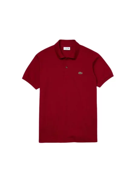 Koszulka polo Lacoste klasyczna z krótkim rękawem z logo czerwona
