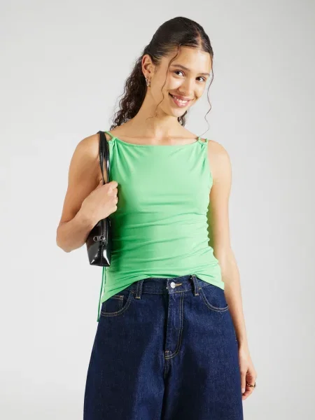 WEEKDAY Top Rylie deschis verde