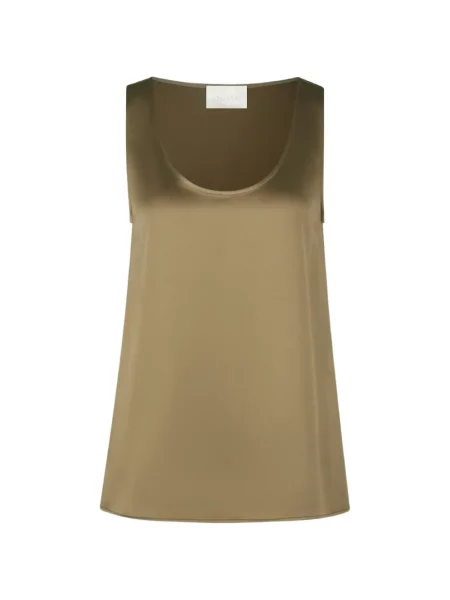 Top Juvia din satin verde