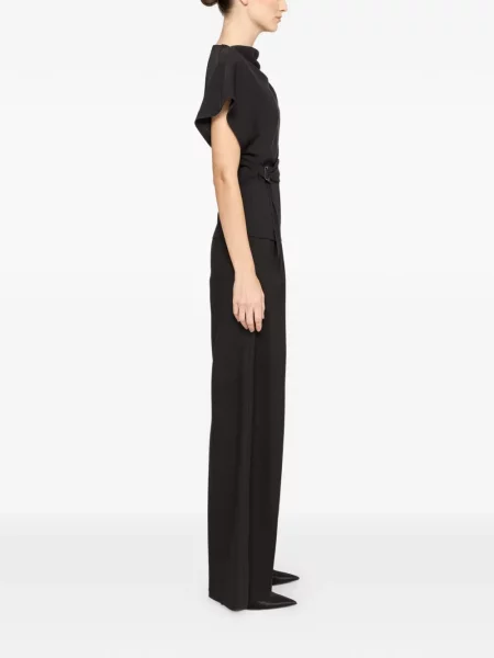 Top Nissa drapat negru