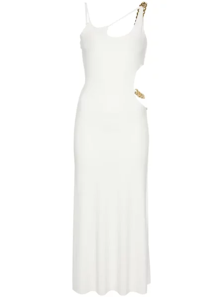 Rochie midi Nissa până la genunchi de costum alb