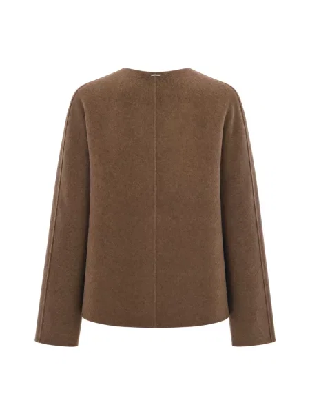 Sweter Max Mara Studio wełniany brązowy