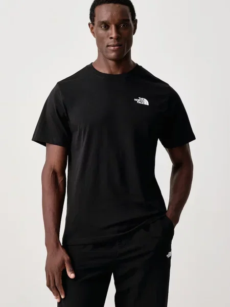 The North Face T-shirt z bawełną Vertical Regular czarna