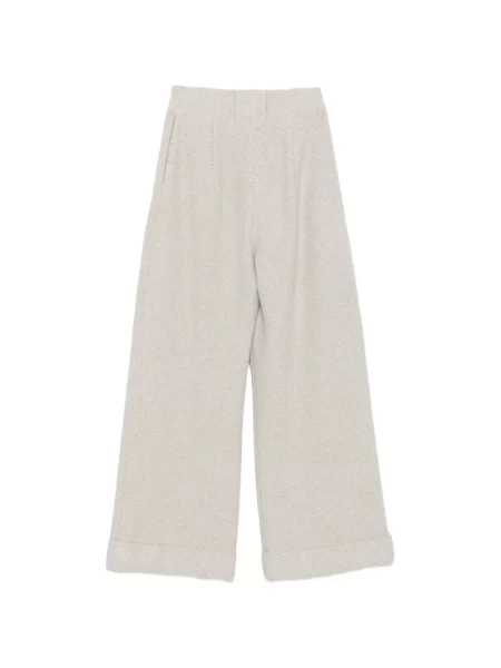 Pantaloni Colombo cu model herringbone