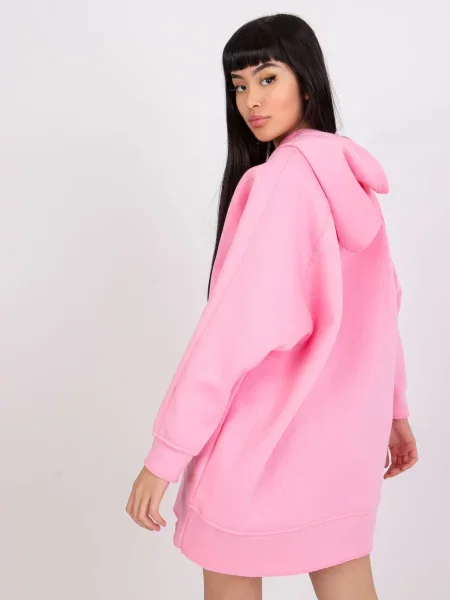 Hanorac cu glugă Fashionhunters cu glugă roz