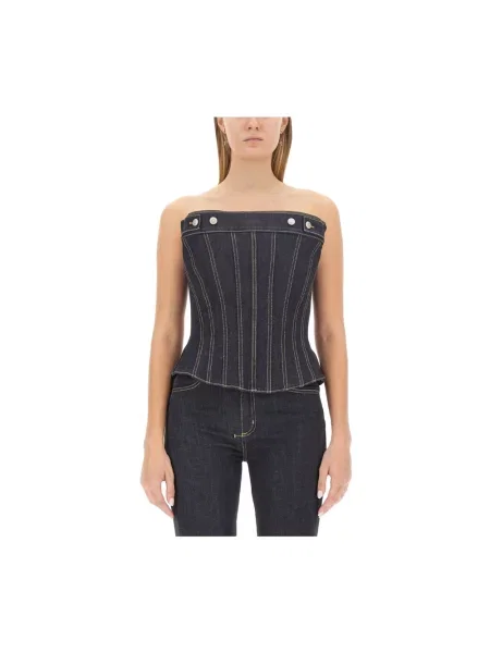 Top Alexander Mcqueen niebieski