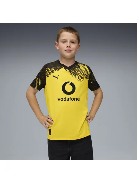 PUMA Młodzieżowa koszulka domowa Borussia Dortmund x Sesame Street Odzież żółty