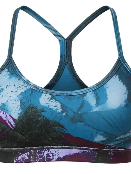 Yoga top Reebok cu bretele albastru