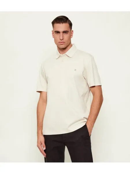 BOSS BLACK Tenisz póló C-Parris 01 | mercerised fekete