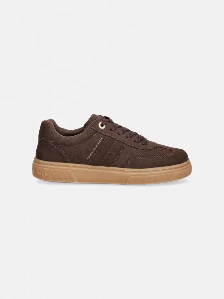 Tommy Hilfiger sneakers pentru copii maro