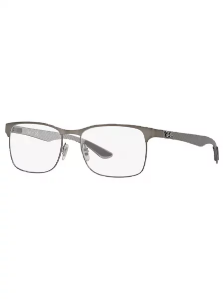 Ochelari de soare pătrați Ray-ban alb