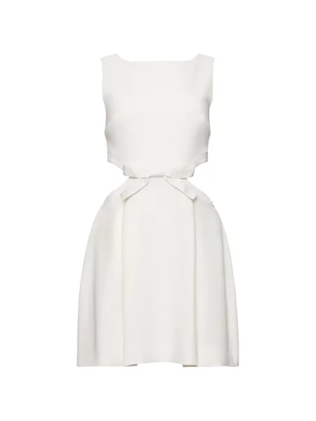 Rochie mini Cinq A Sept cu funde de costum mini alb