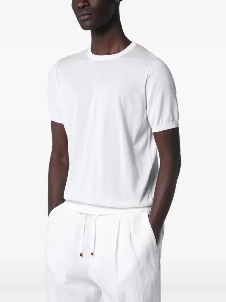 Tricou Drumohr scurt alb