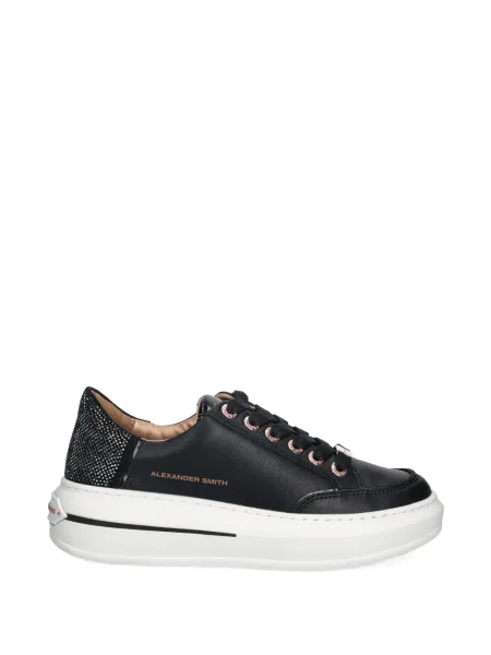 Sneakerși Alexander Smith cu șireturi din dantelă negru