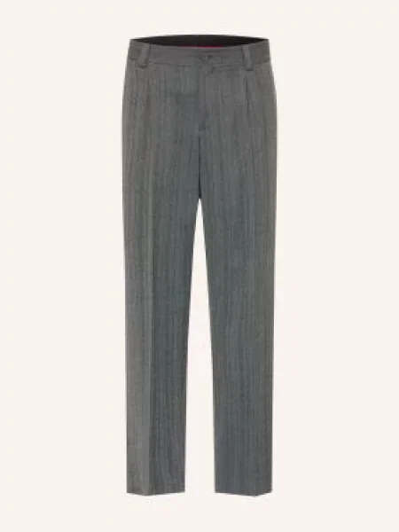 Hugo Oblekové Kalhoty Flips Modern Fit dark grey šedé