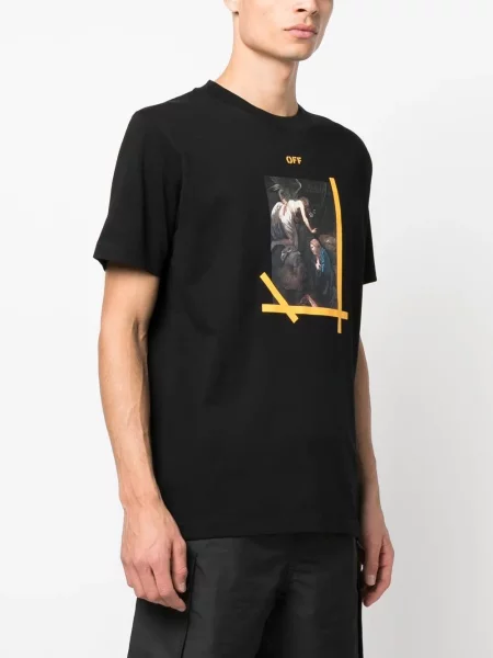 Μπλούζα Off-white με σχέδιο λευκό