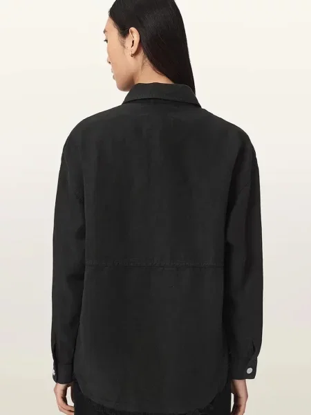 AllSaints сорочка з льоном HETTIE