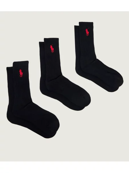 POLO RALPH LAUREN 3 db-os zokni szett fekete