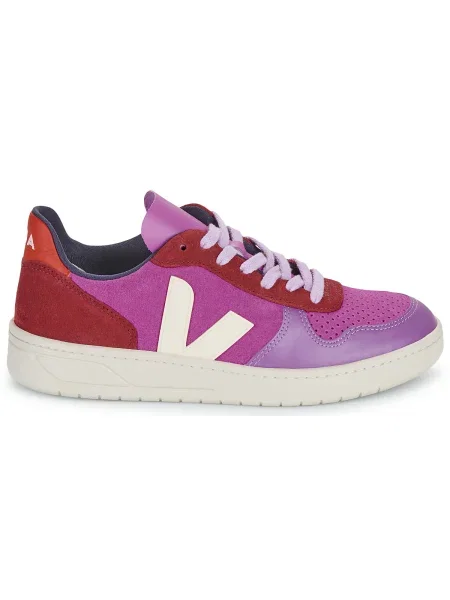 Veja sneakers din piele intoarsă roz