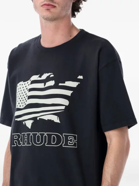 Tricou Rhude cu imagine negru
