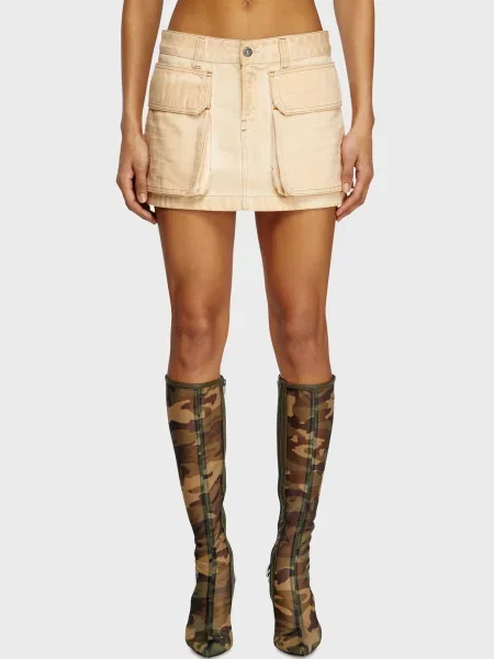 Джинсова спідниця Diesel бежева