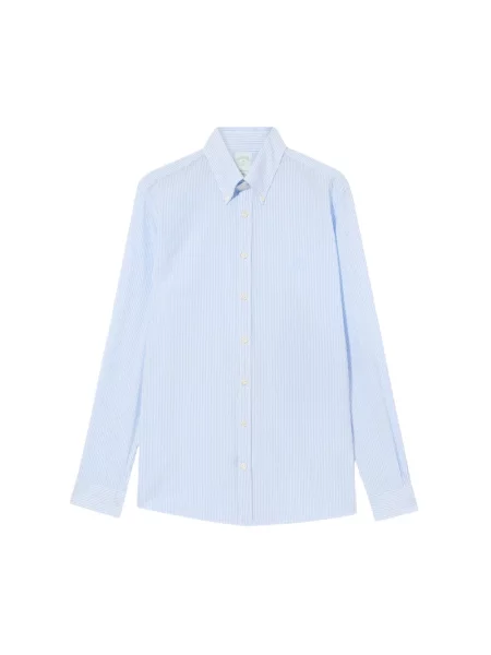 Koszula Brooks Brothers w paski z paskiem niebieska