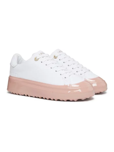 Sneakersy Mallet London skórzane białe